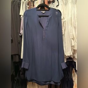 Vince Navy silk dress sz 8